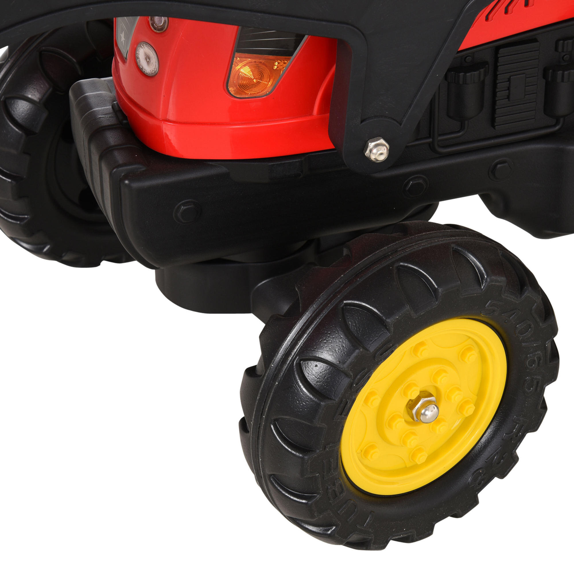 Trator a Pedais 179x42x59 cm vermelho HOMCOM 5/7