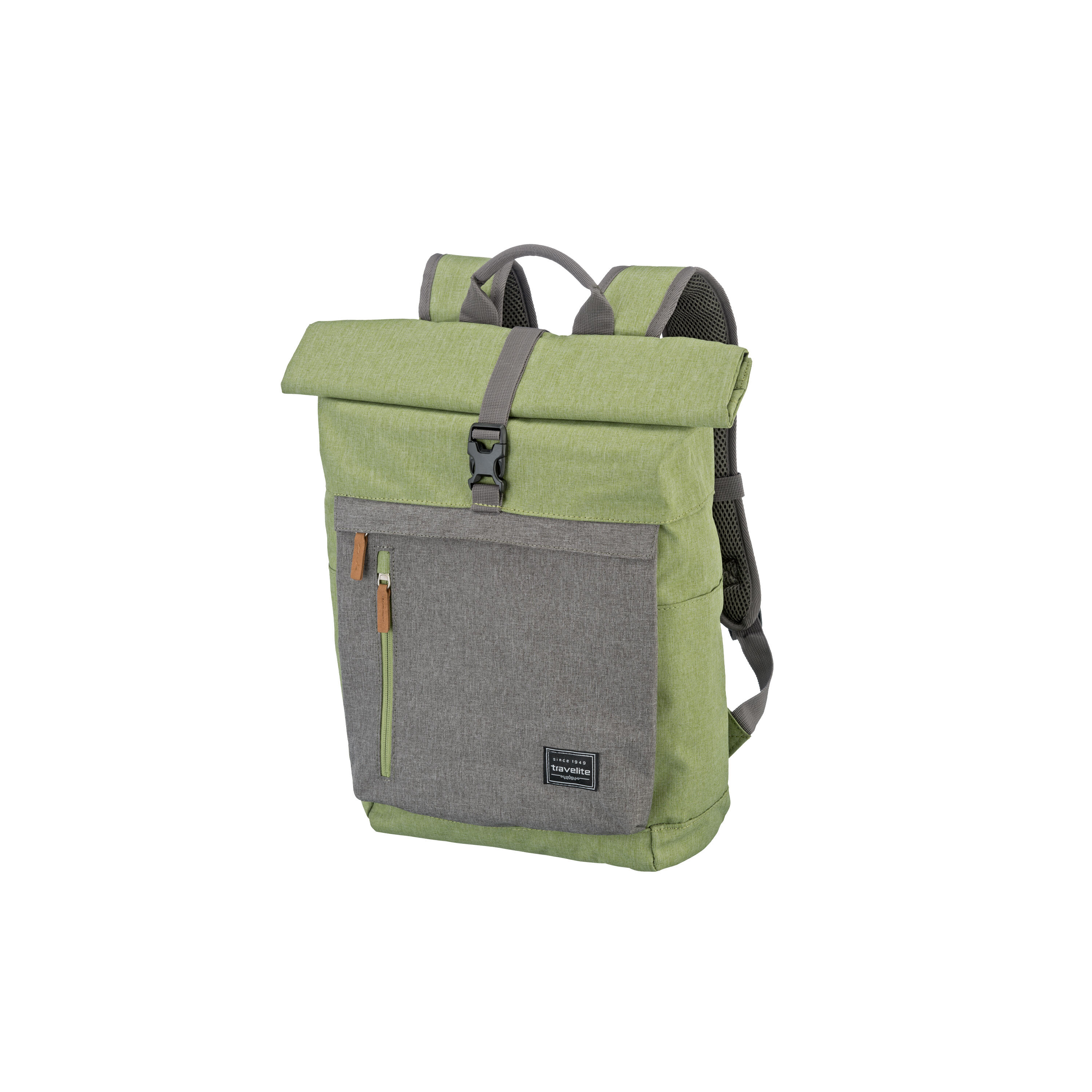 BASICS Rollup Rucksack, Grün/Grau 3/5