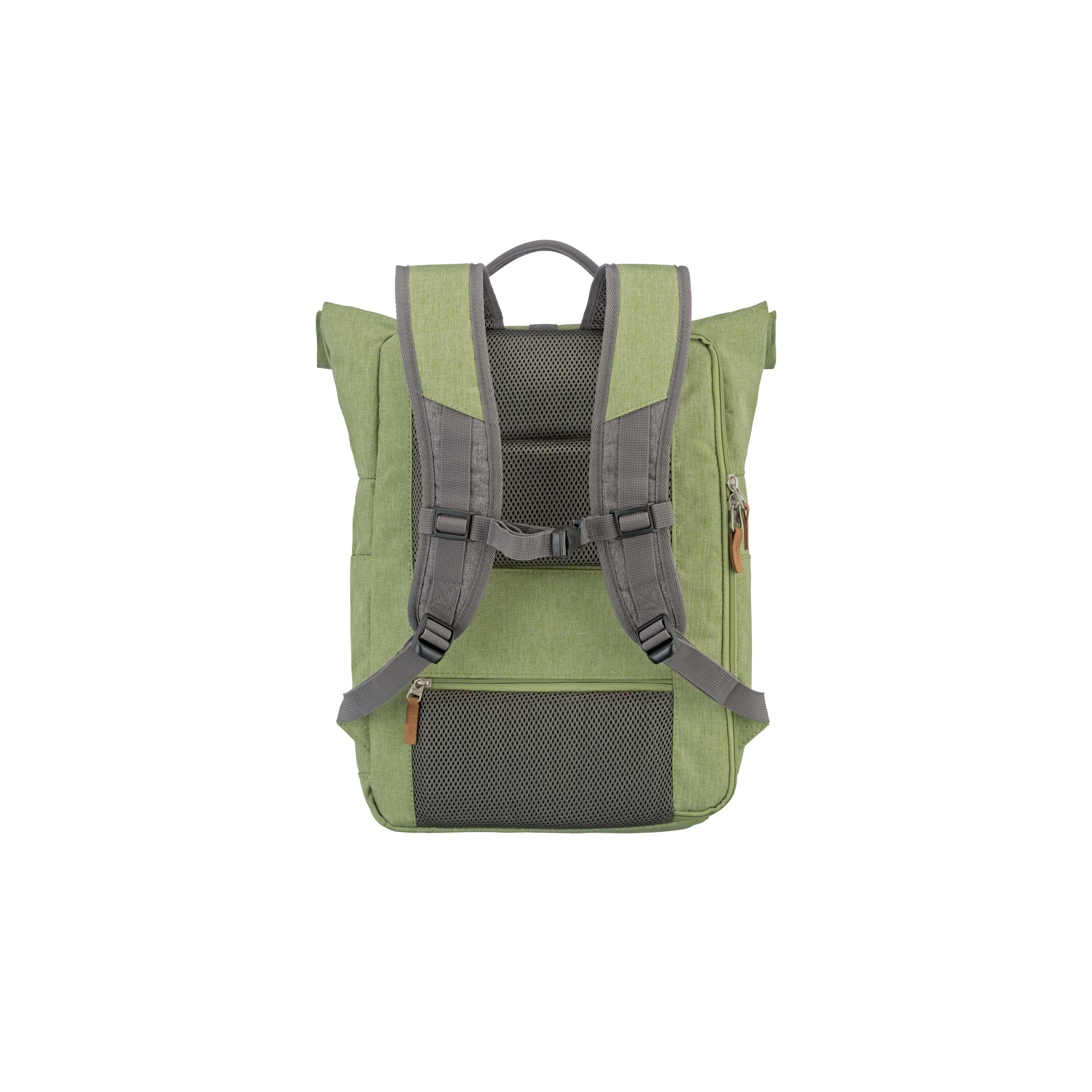 BASICS Rollup Rucksack, Grün/Grau 2/5