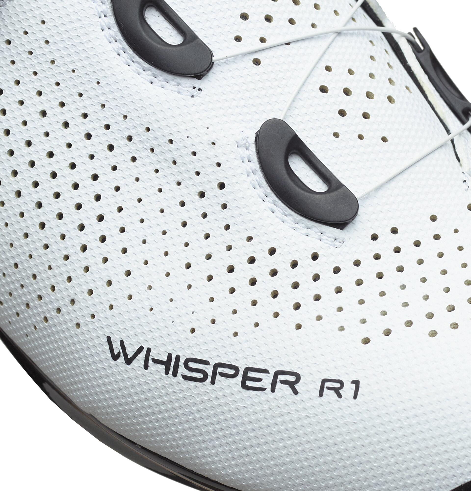Sapatos de Bicicleta Estrada Whisper R1 Nylon Branco 6/7