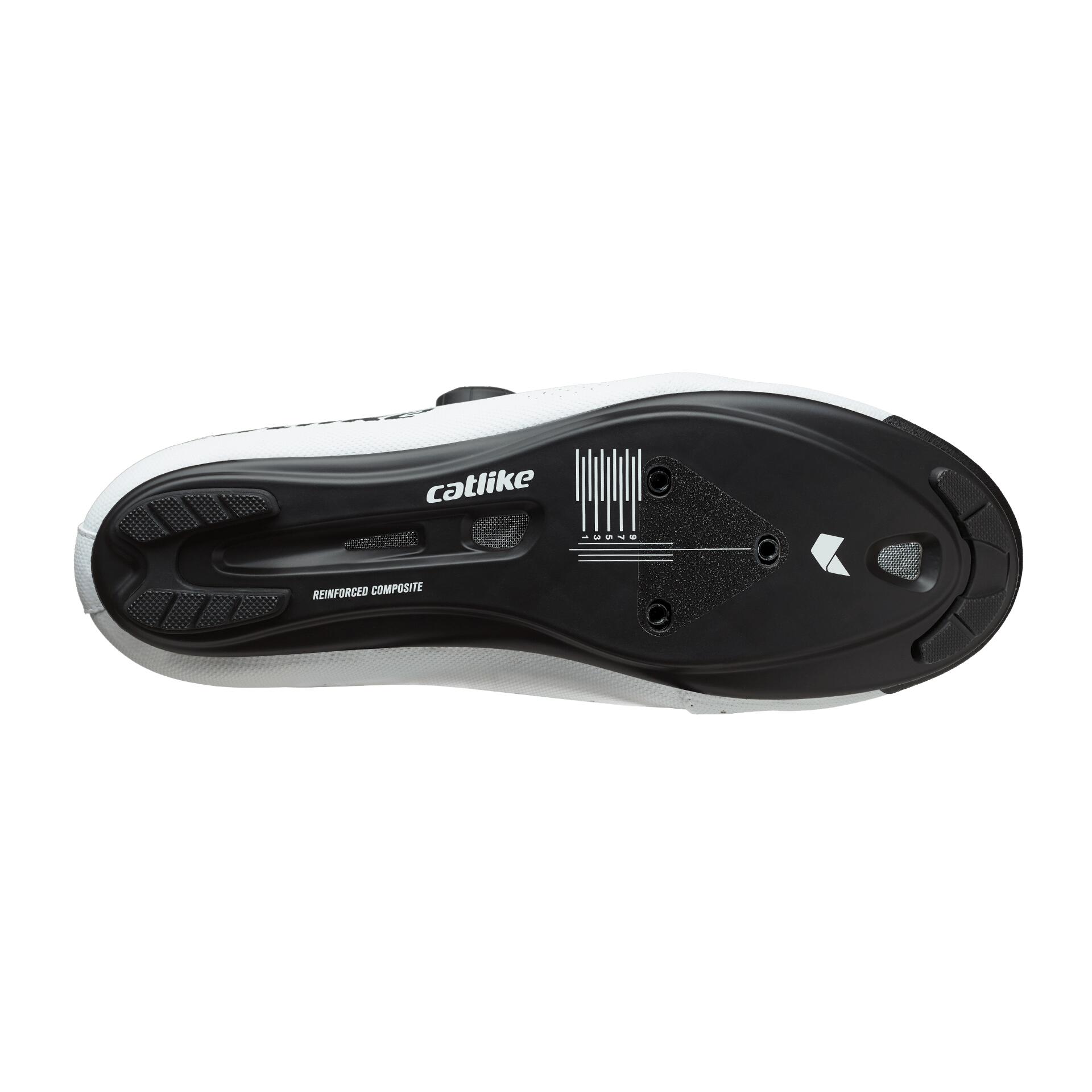 Sapatos de Bicicleta Estrada Whisper R1 Nylon Branco 5/7