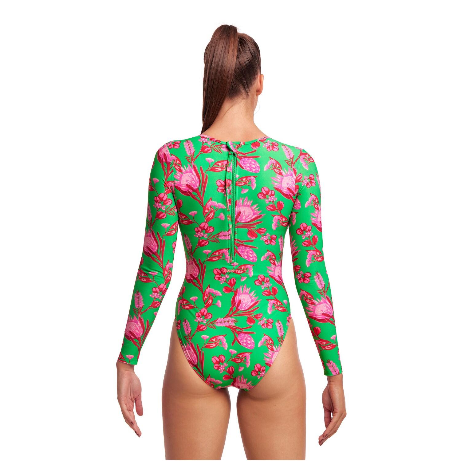 Funkita Badeanzug Long Shot Damen Desert Pea (Langarm) 2/7