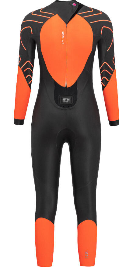 2024 Femmes Zeal Hi-Vis Back Zip Open Water Swim Combinaison Néoprène - Black 2/7