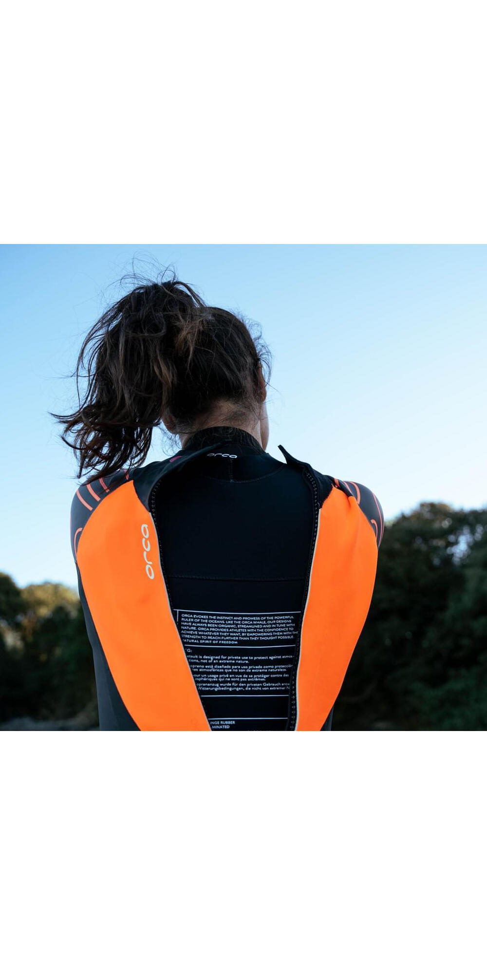 2024 Femmes Zeal Hi-Vis Back Zip Open Water Swim Combinaison Néoprène - Black 7/7