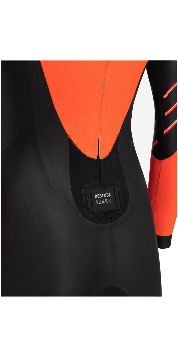 2024 Femmes Zeal Hi-Vis Back Zip Open Water Swim Combinaison Néoprène - Black 5/7