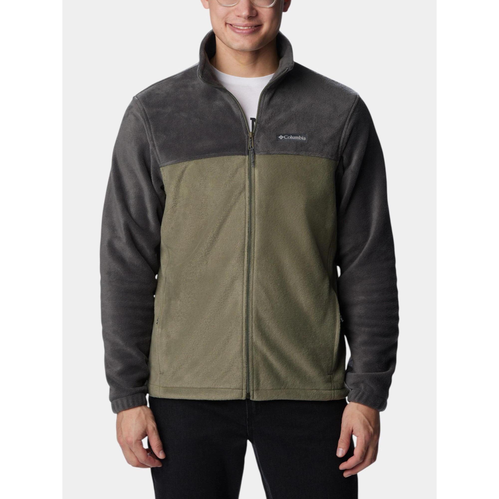 Columbia - Pull Homme Steens Mountain 2.0 - Polaire - Gris|vert - Decathlon