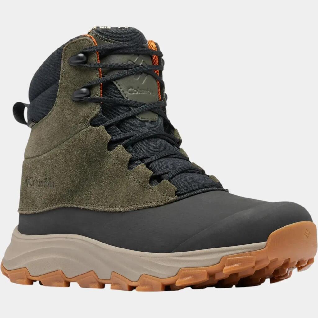 Expeditionist Shield Men's Suede Leather Boots Green, Waterproof