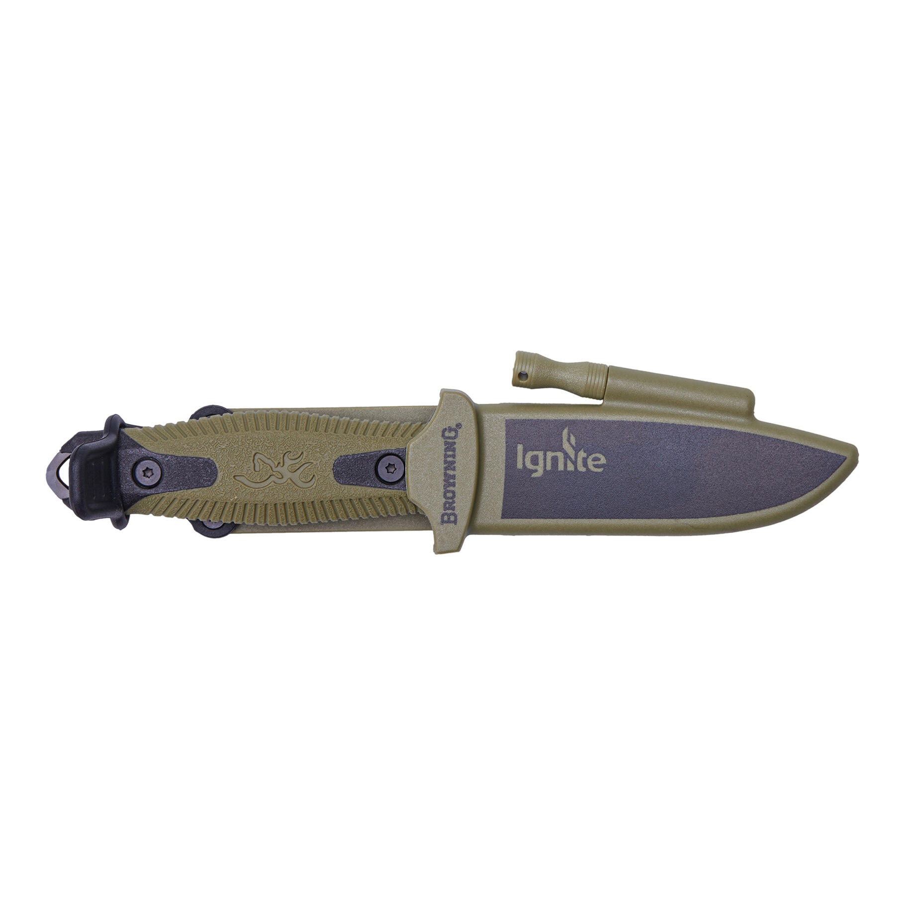 BROWNING Couteau Fixe Ignite 10 cm Noir-Vert 2/3