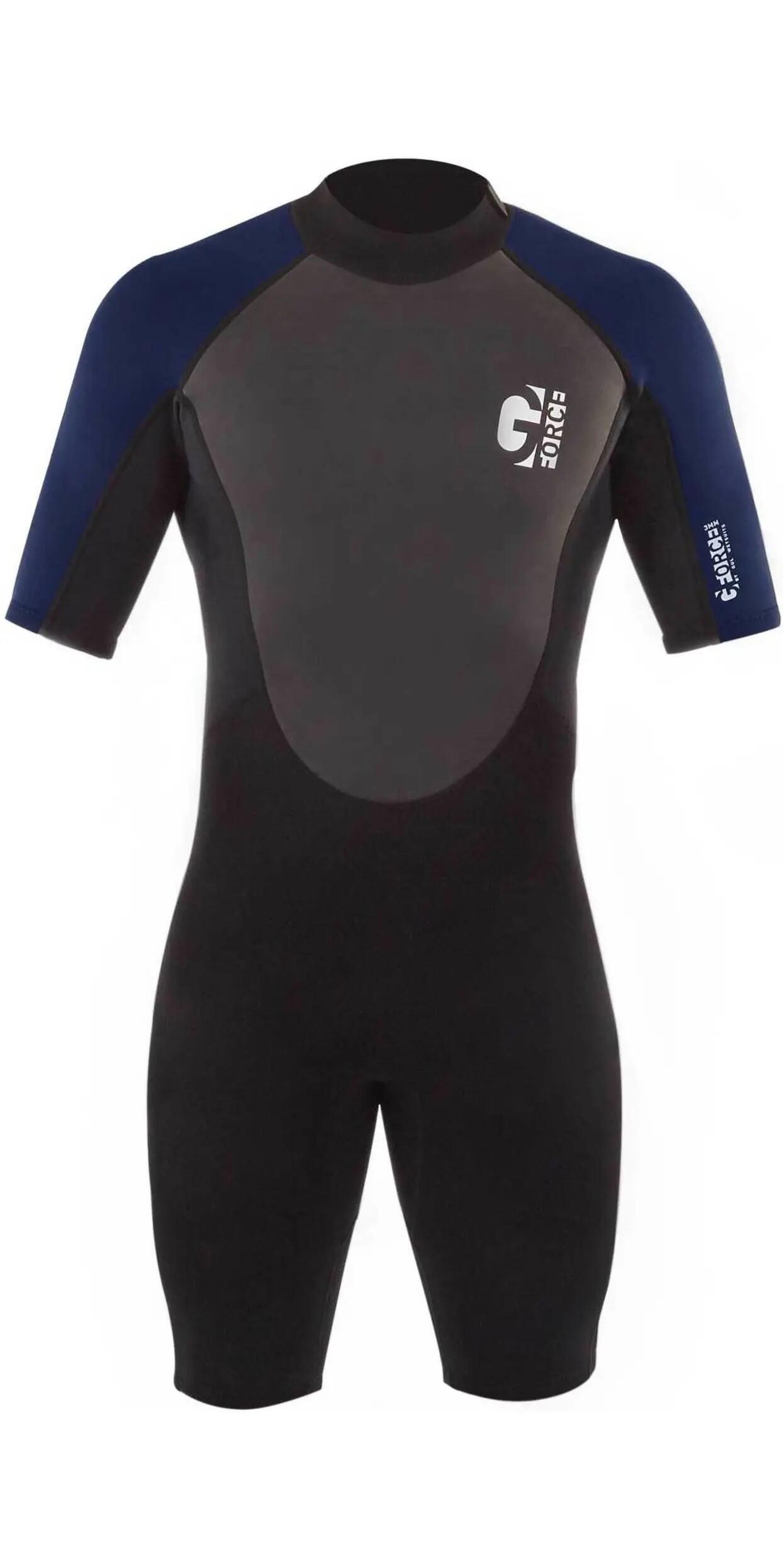 Da Uomo G-Force 3mm Back Zip Shorty Muta 3/7