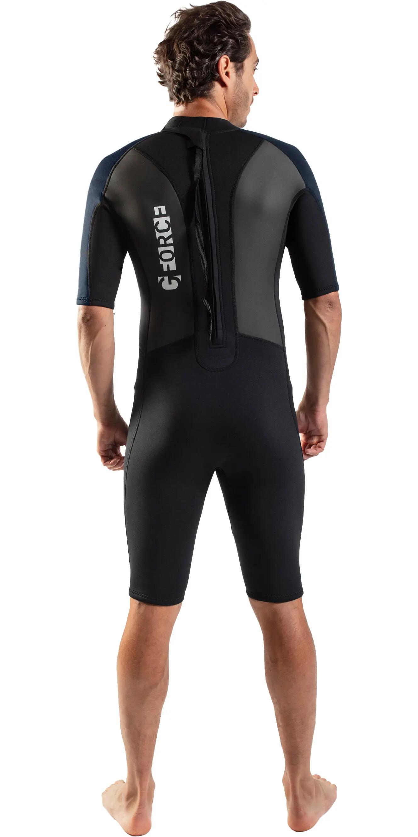 Da Uomo G-Force 3mm Back Zip Shorty Muta 2/7