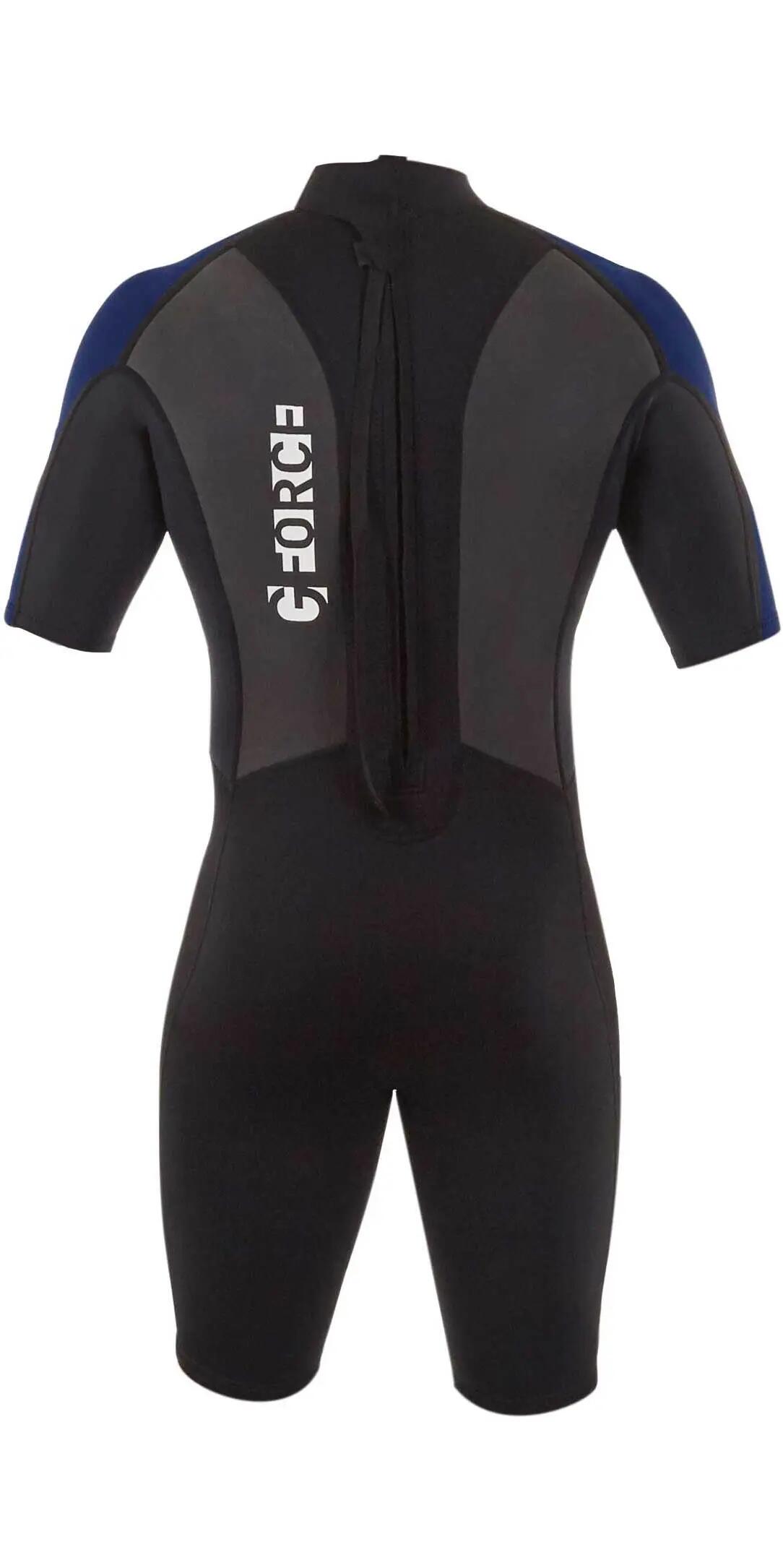 Da Uomo G-Force 3mm Back Zip Shorty Muta 4/7