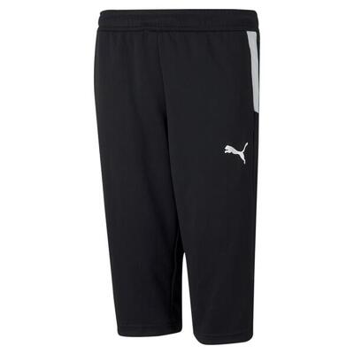 Puma teamliga 3/4 trainingsbroek kinderen - zwart