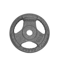 DISQUE DE MUSCULATION AVEC POIGNÉE 5 KG (30 MM) (UNITÉ)