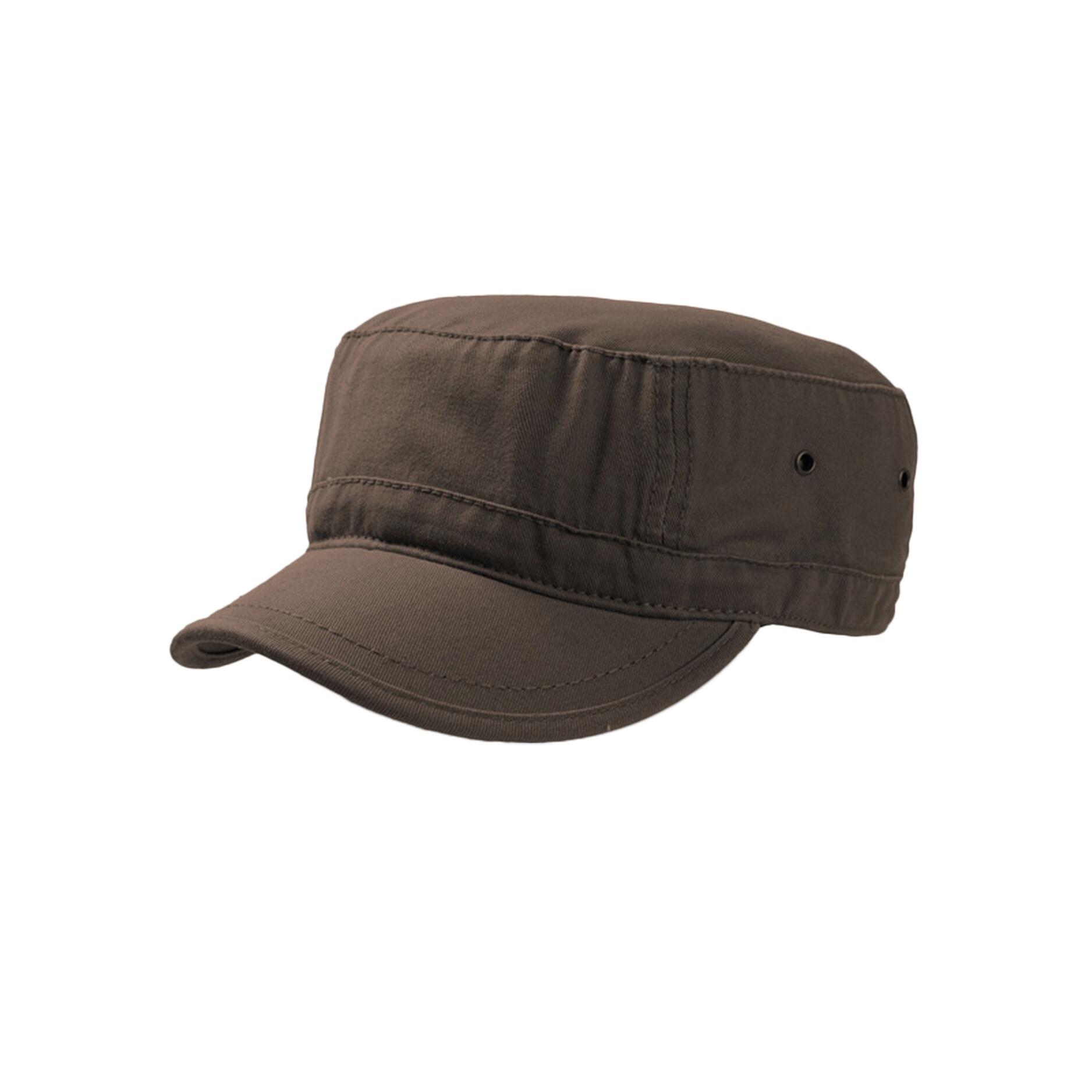 Chino Cotton Urban Military Cap (Brown) 1/3