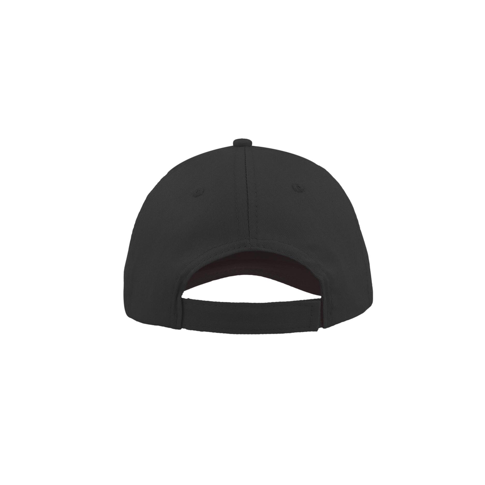 Start 6 Panel Baseball Cap (Black) 3/5