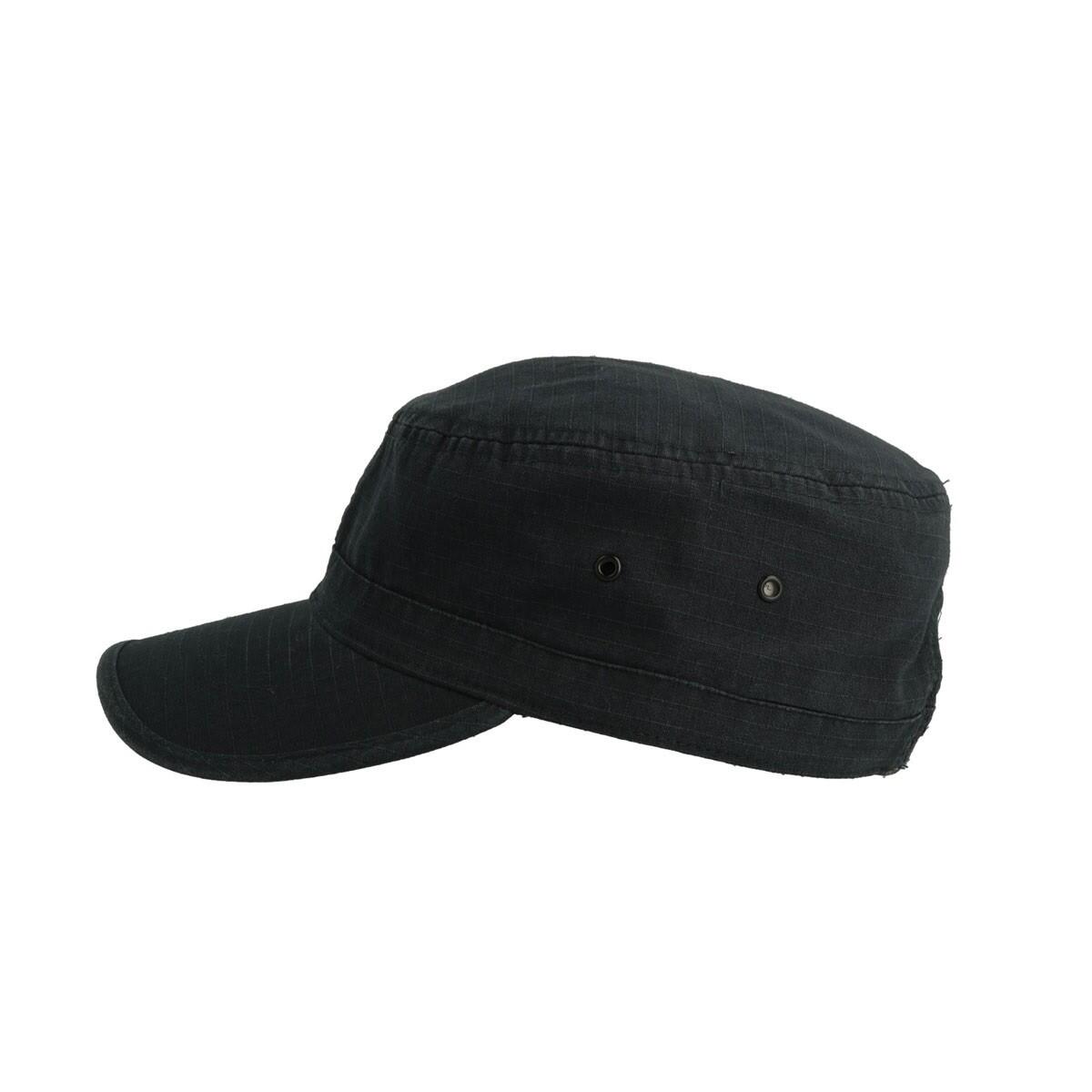 Army Military Cap (Black) 3/4