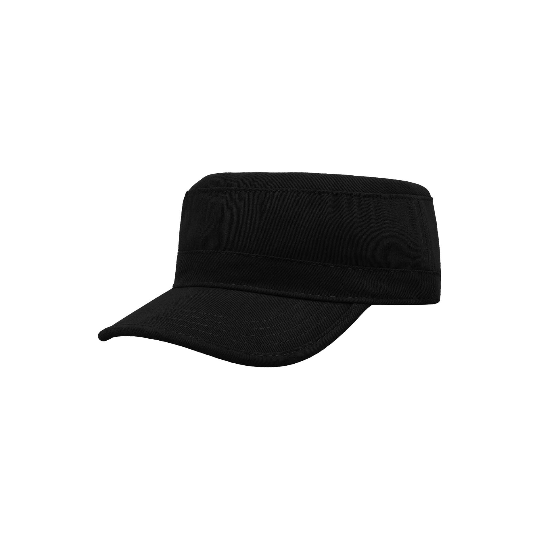 Tank Brushed Cotton Military Cap (Black) 1/5