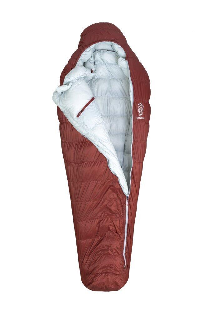 Turistický zimní péřový spacák levý zip 3/7