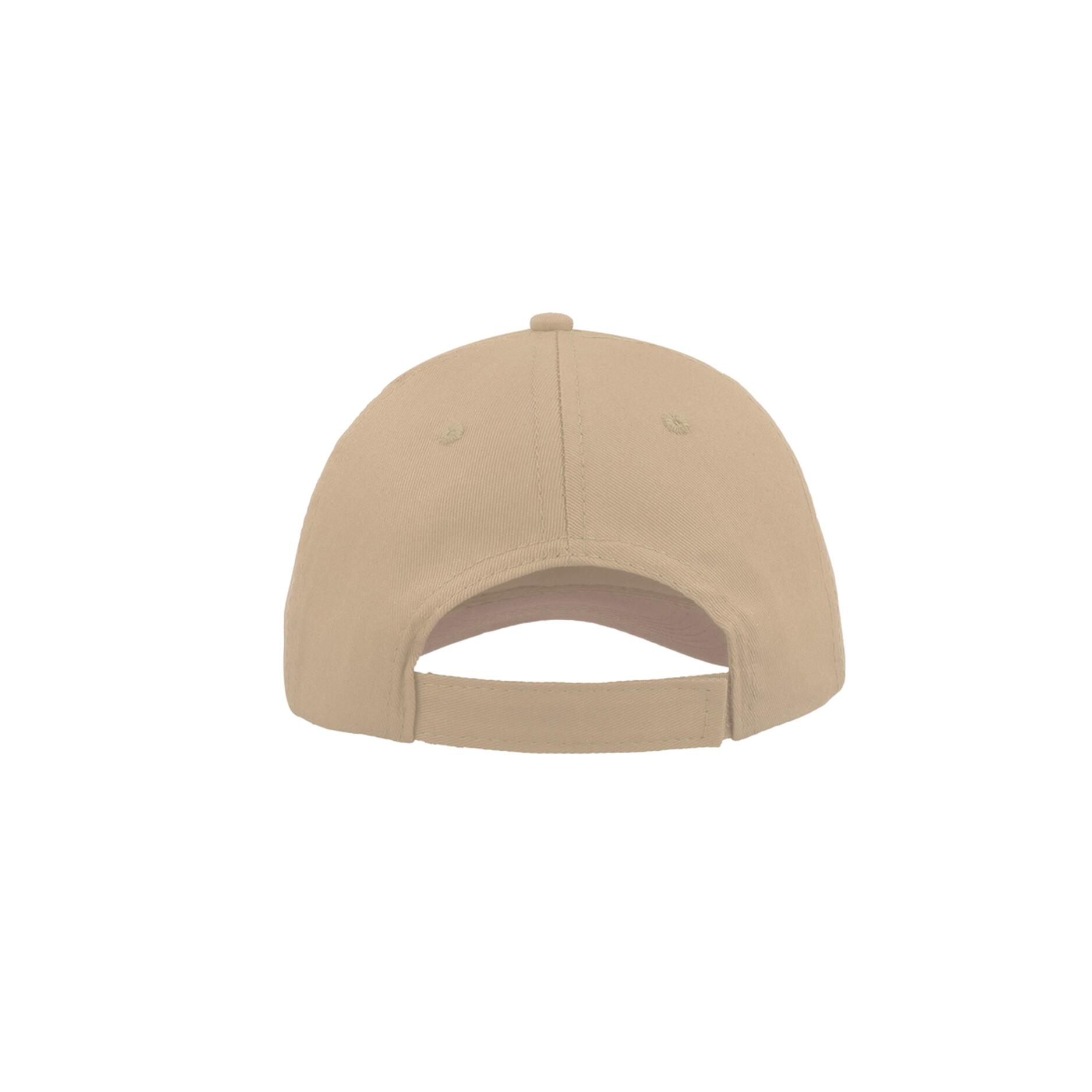 Start 6 Panel Baseball Cap (Khaki) 2/4