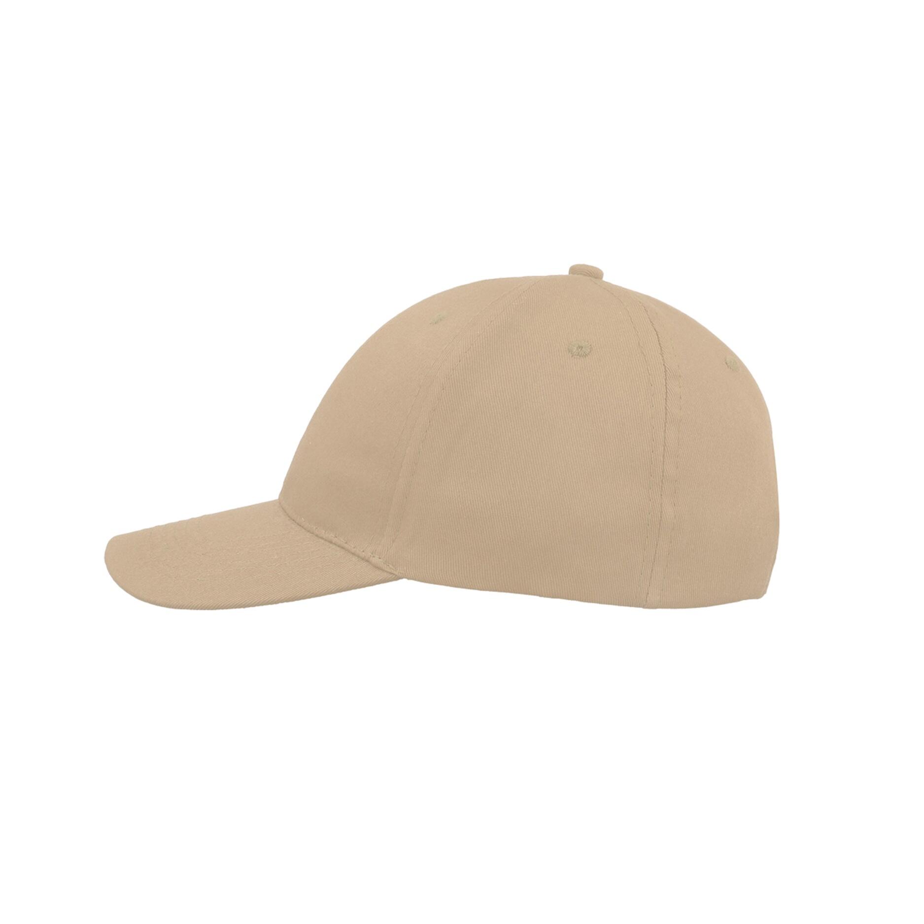 Start 6 Panel Baseball Cap (Khaki) 3/4