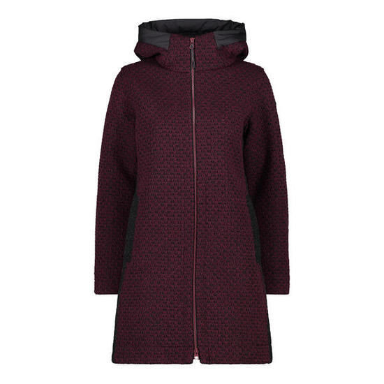 Manteau à capuche wooltech femme CMP