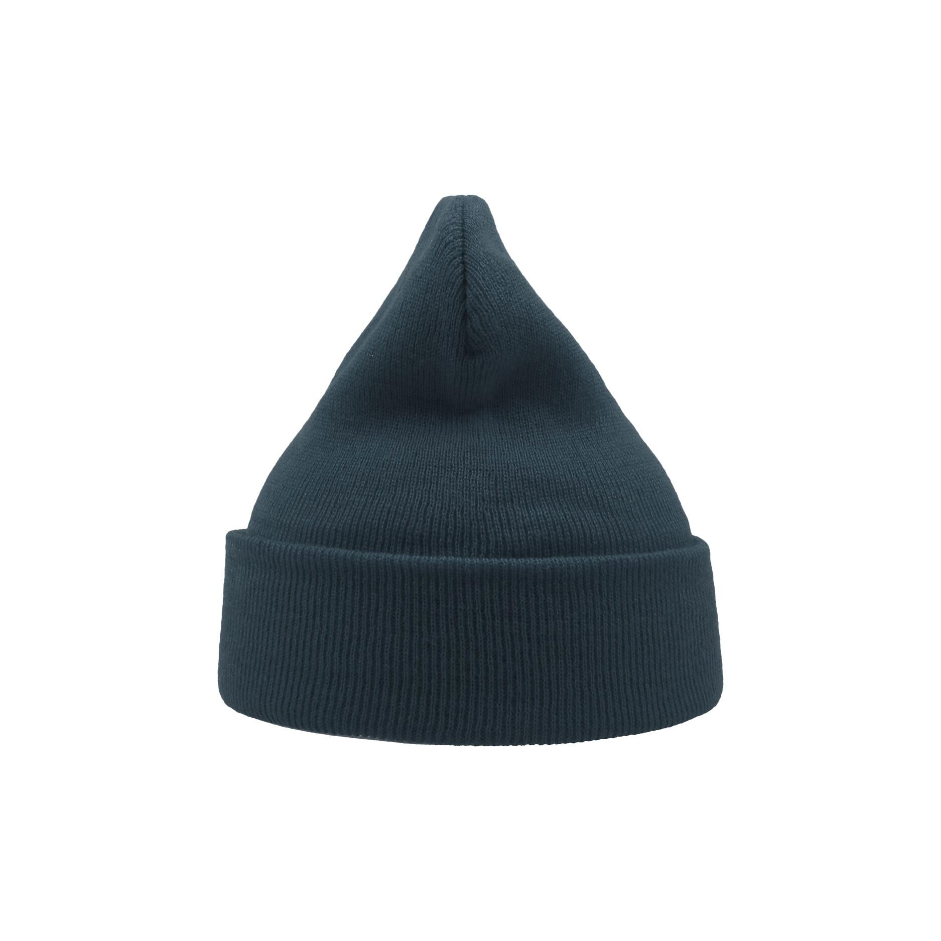 Wind Double Skin Beanie With Turn Up (Petrol) 2/3