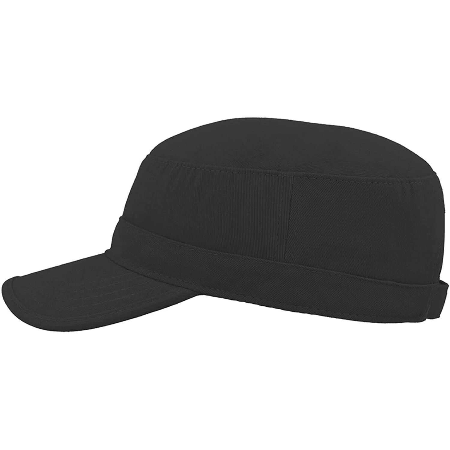 Tank Brushed Cotton Military Cap (Pack of 2) (Black) 3/4