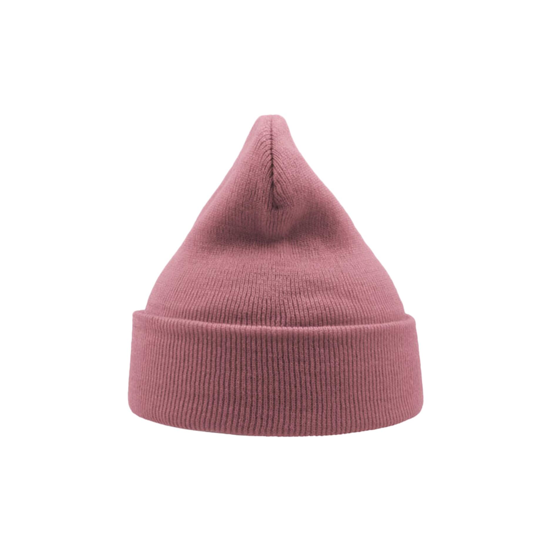 Wind Double Skin Beanie With Turn Up (Pink) 2/3