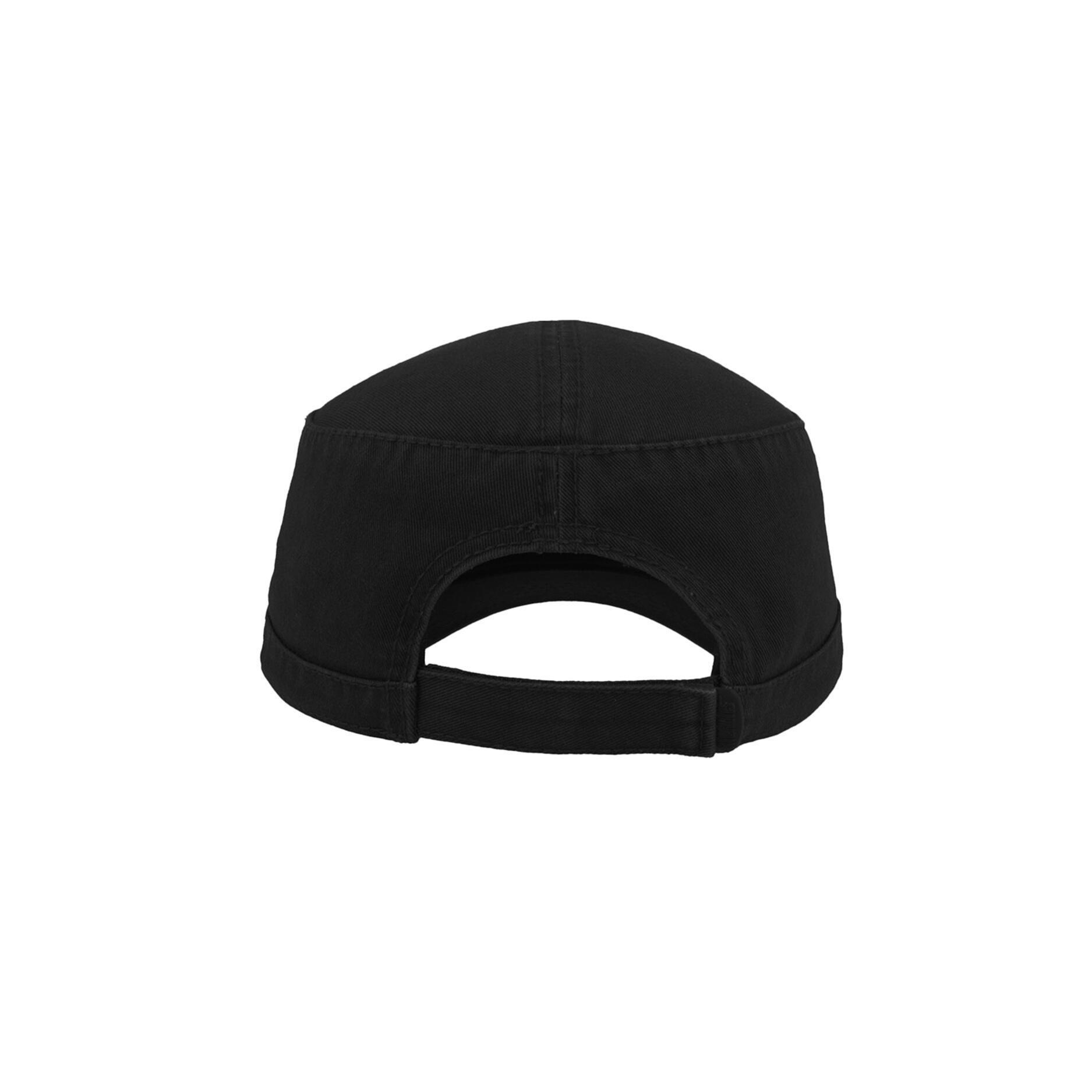 Chino Cotton Uniform Military Cap (Black) 3/5