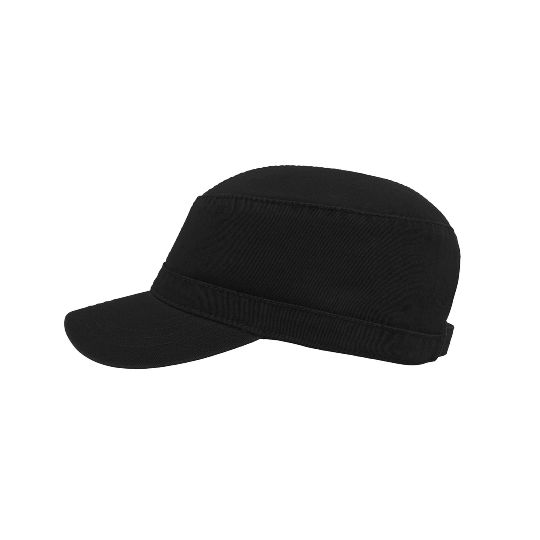 Chino Cotton Uniform Military Cap (Black) 4/5