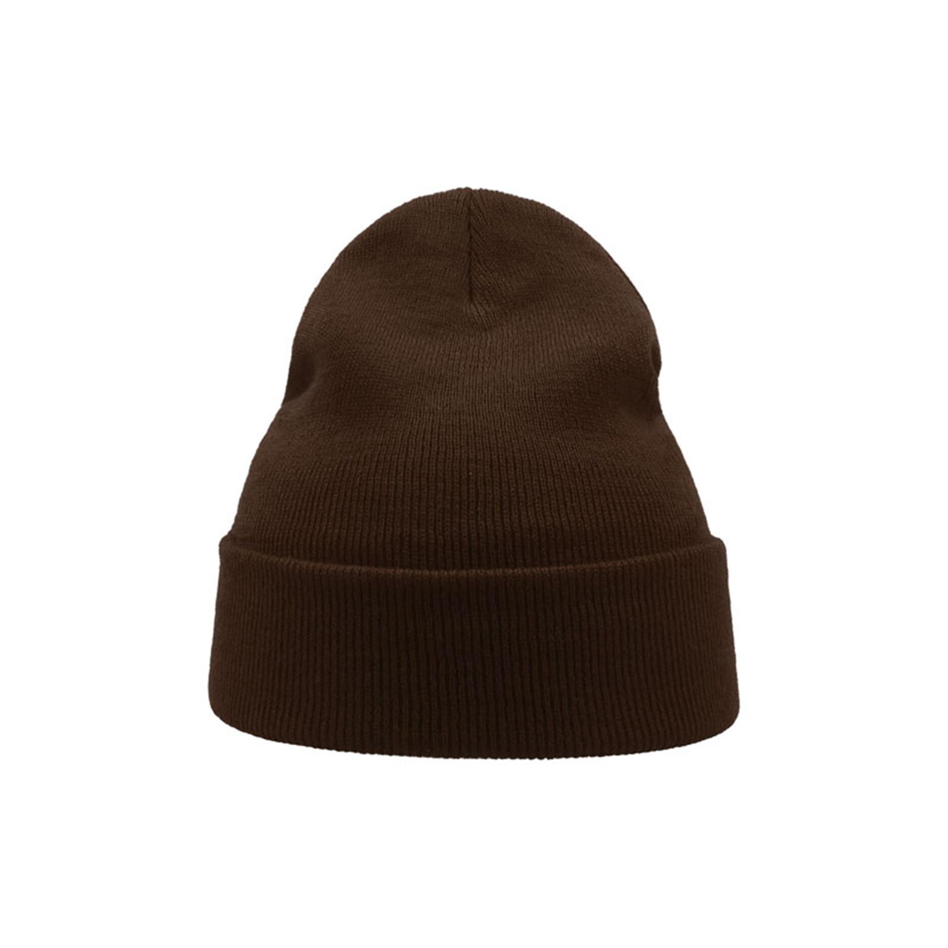 Wind Double Skin Beanie With Turn Up (Brown) 3/3