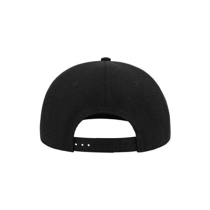 Casquette avec visière plate Mixte (Noir / gris)