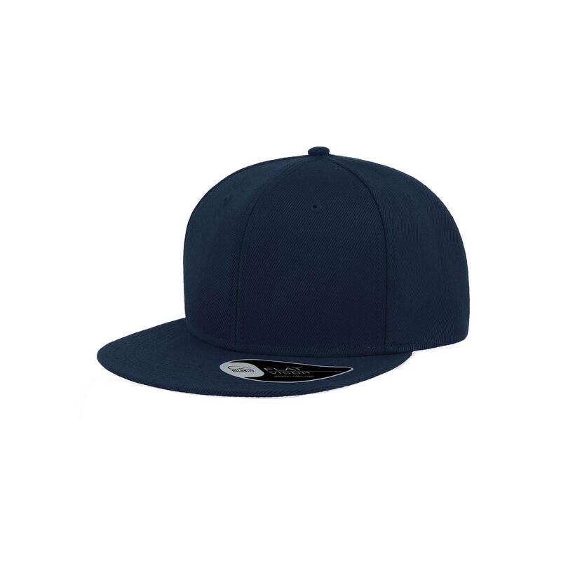 Casquette avec visière plate Mixte (Bleu marine)