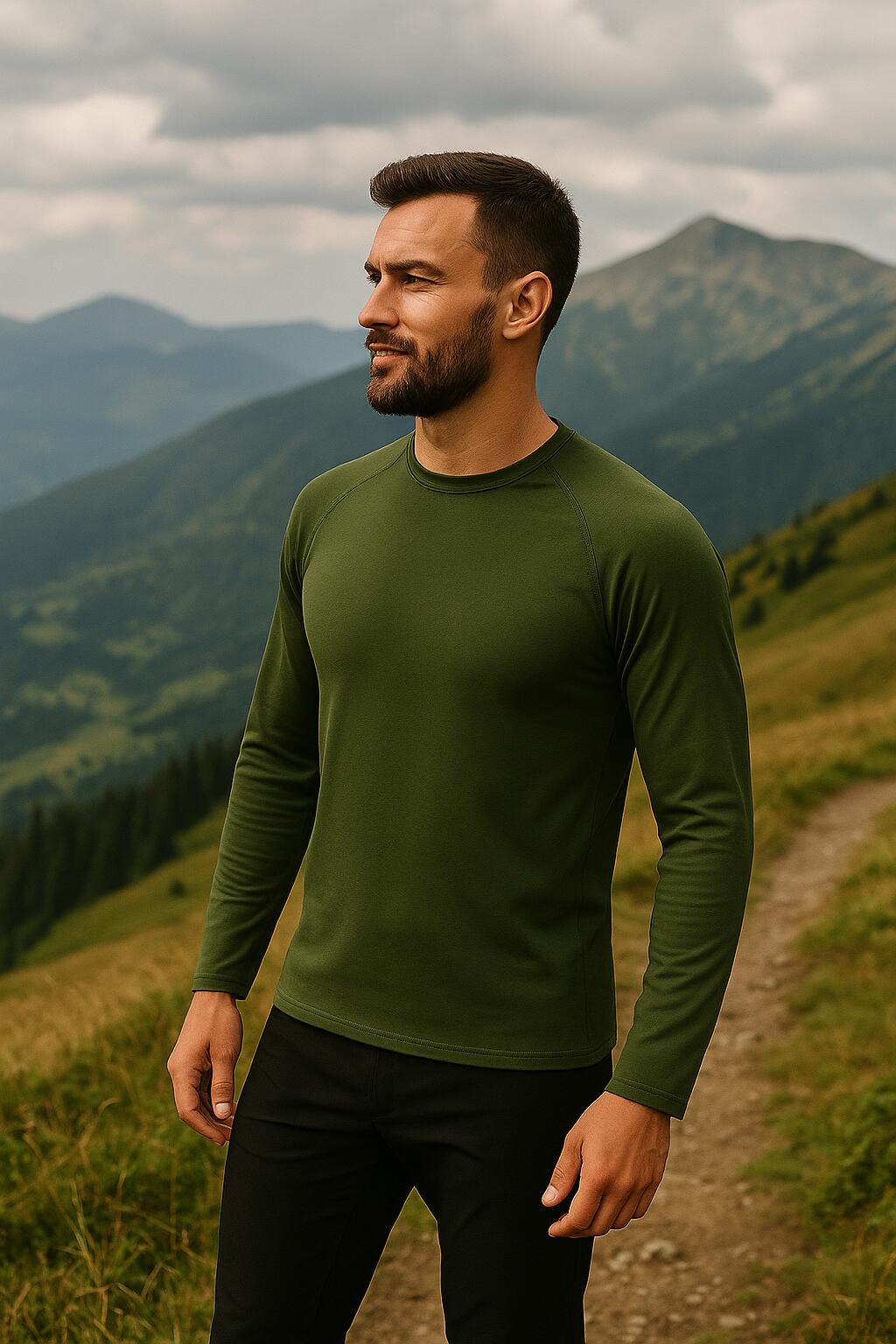 T-shirt da uomo in lana merino ALAN 2/4