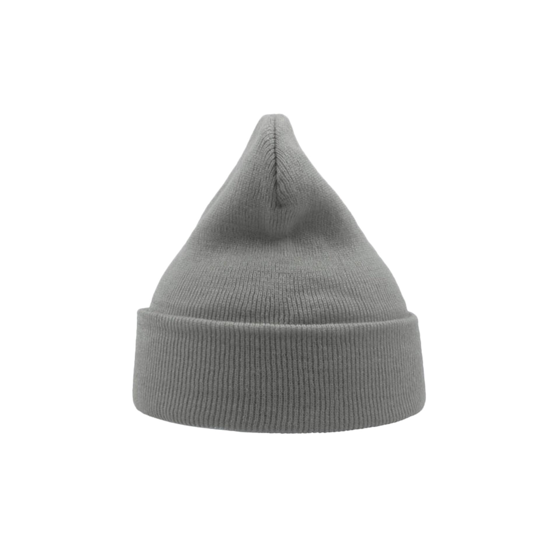 Wind Double Skin Beanie With Turn Up (Light Grey) 2/3