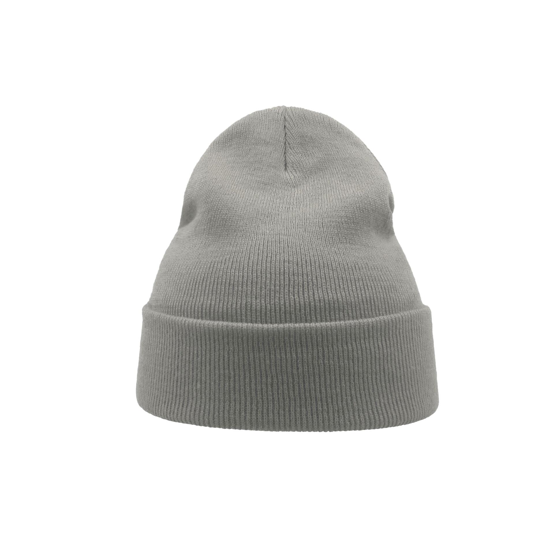 Wind Double Skin Beanie With Turn Up (Light Grey) 3/3