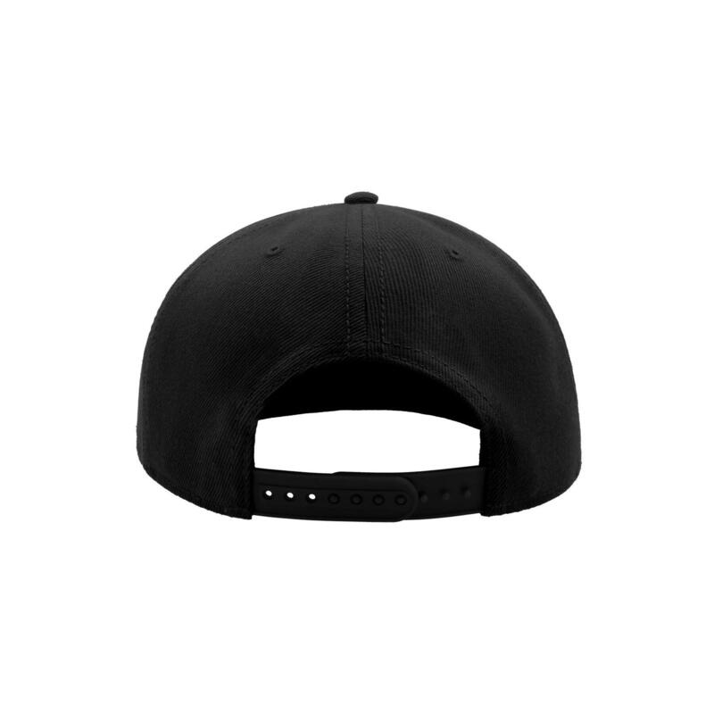 Kinder SnapbackKappe mit flachem Visier, 6 Paneele Damen und Herren Schwarz