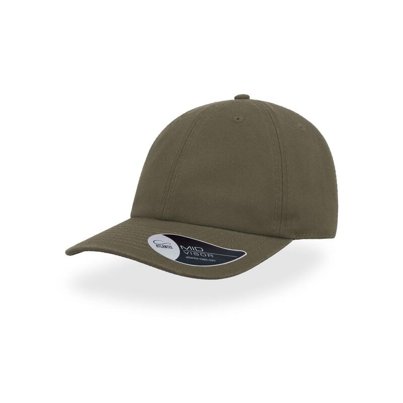 Casquette déstructurée 6 panneaux Mixte (Olive)