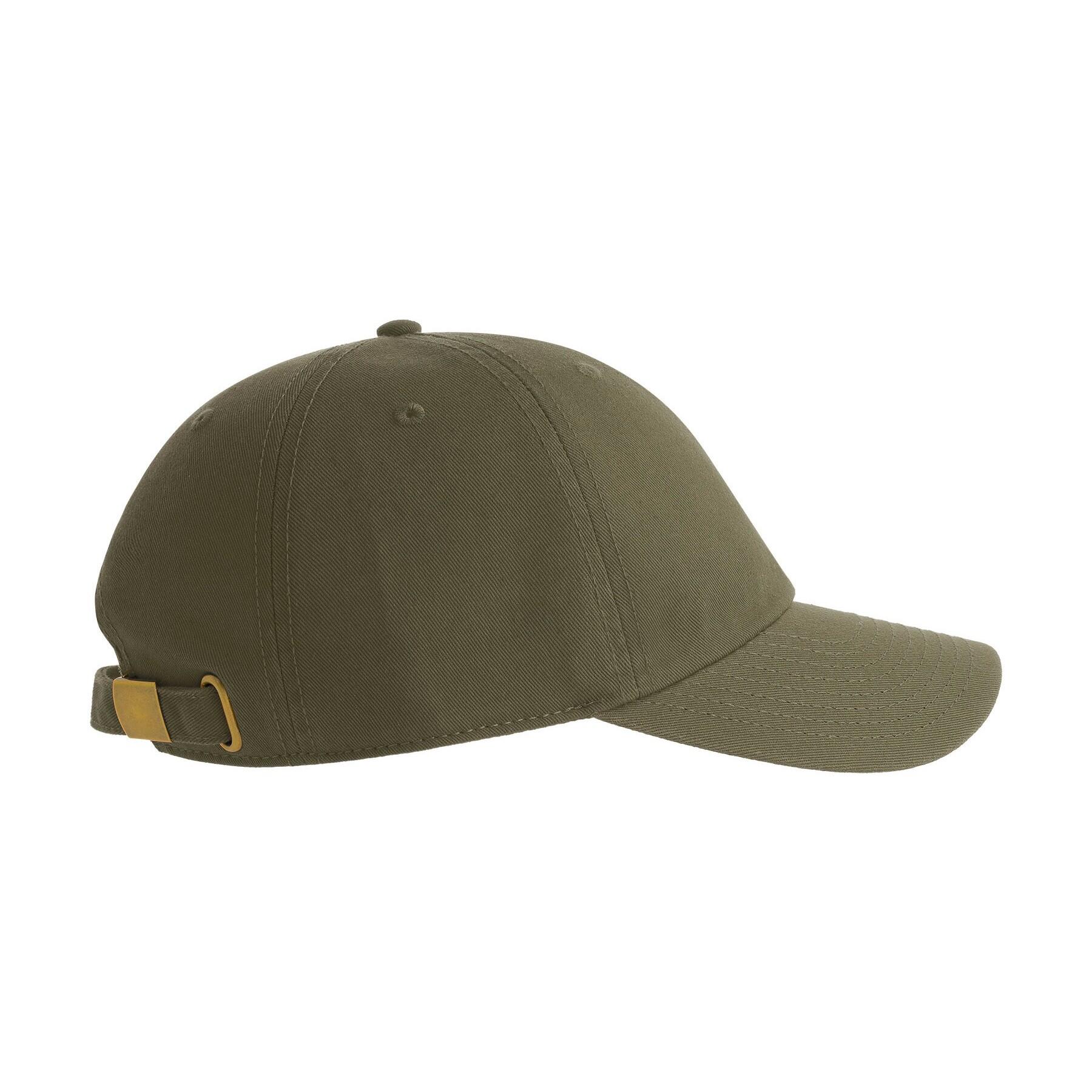 Dad Hat Unstructured 6 Panel Cap (Olive) 4/4