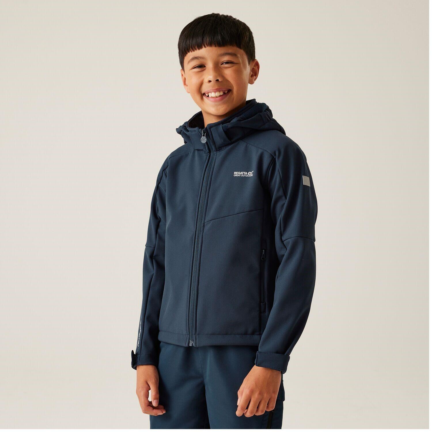 Regatta Acidity VIII Softshelljacke für Kinder mit Kapuze 3/7