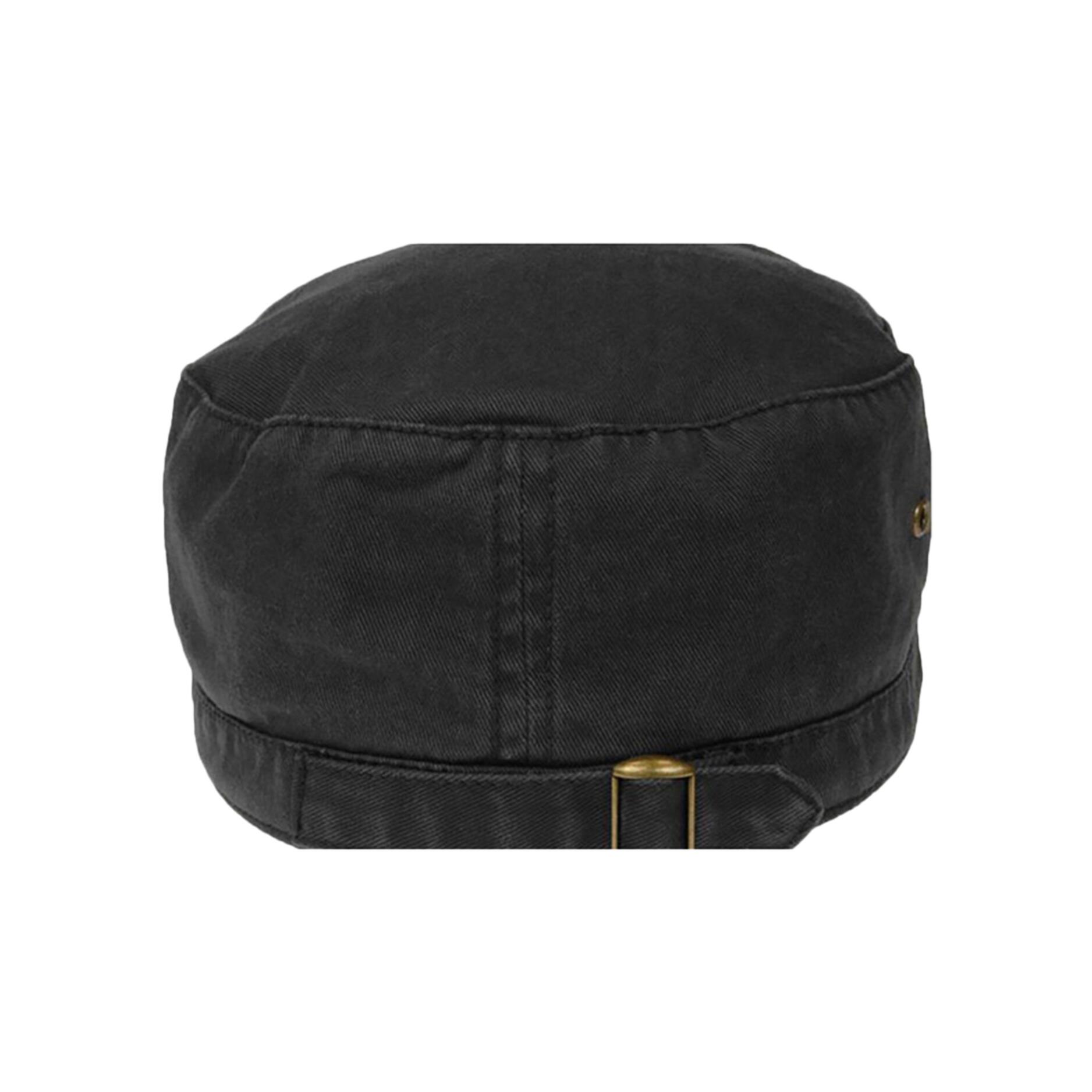 Chino Cotton Urban Military Cap (Black) 2/3