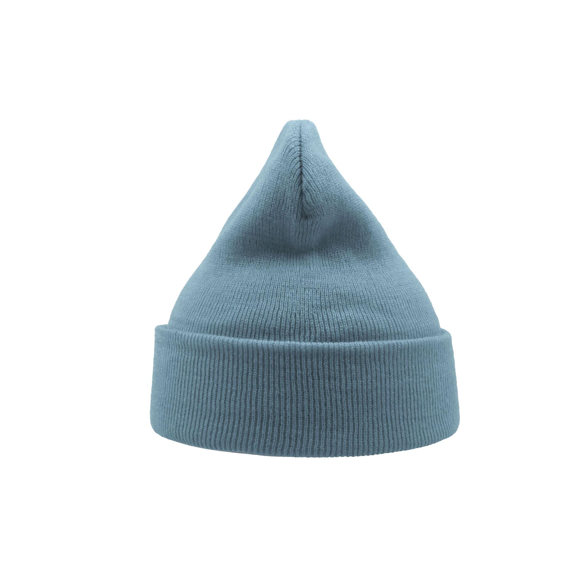Wind Double Skin Beanie With Turn Up (Light Blue) 2/3