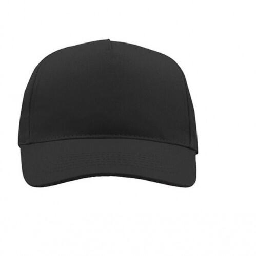 Childrens/Kids Start 5 Cap 5 Panel (Pack of 2) (Black) 4/4