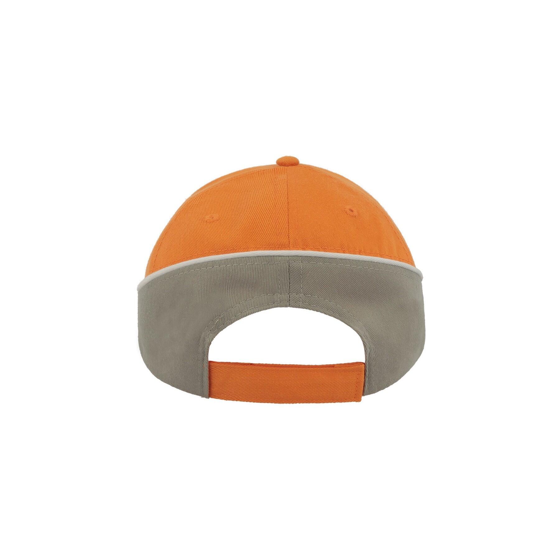 Racing Teamwear 6 Panel Cap (Orange/Grey) 2/4