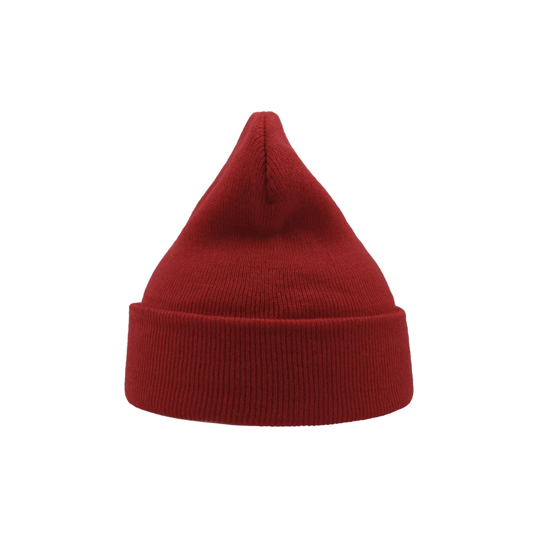 Wind Double Skin Beanie With Turn Up (Off Red) 2/3
