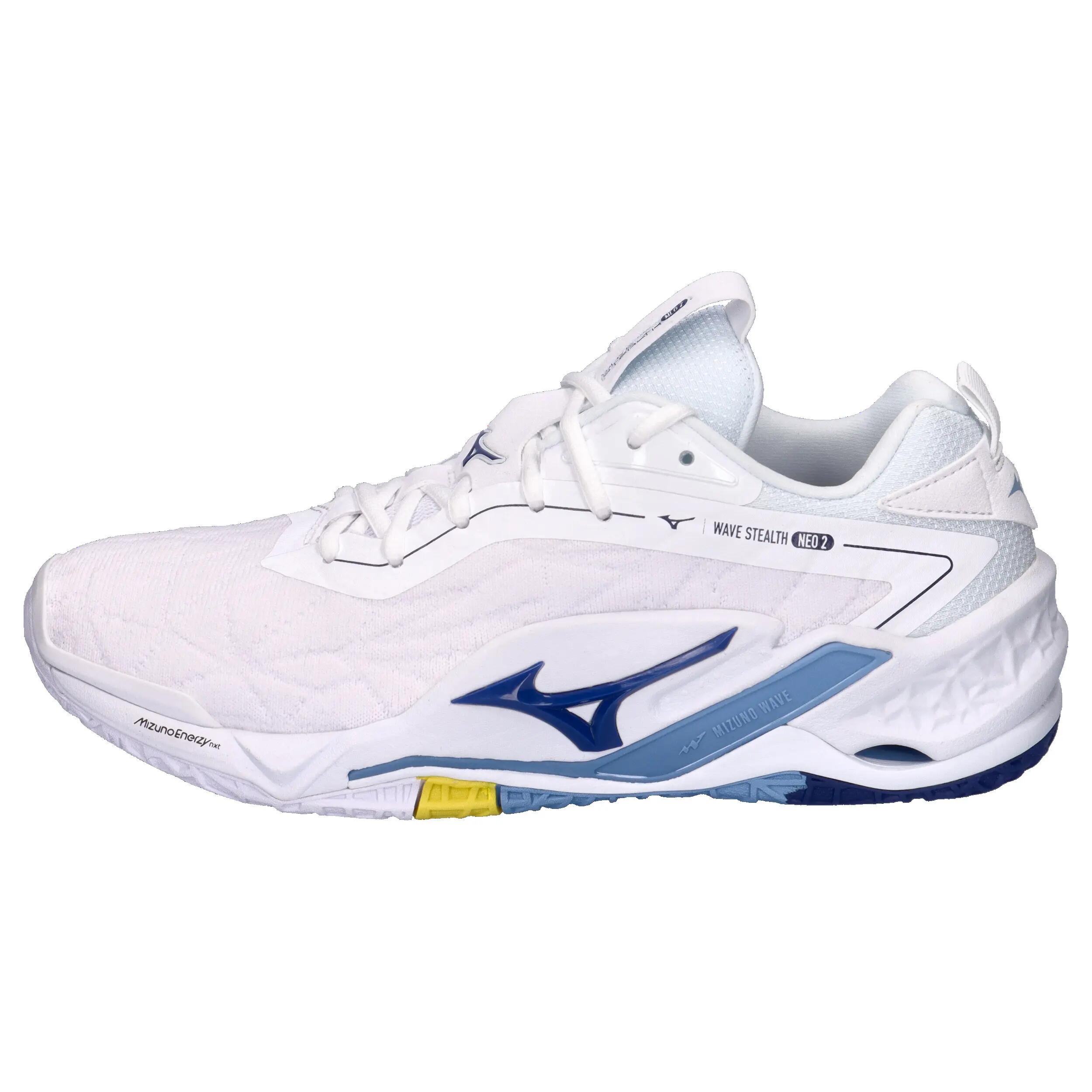 Chaussures de handball Mizuno Wave Stealth Neo 2 Blanc/Bleu 2/7