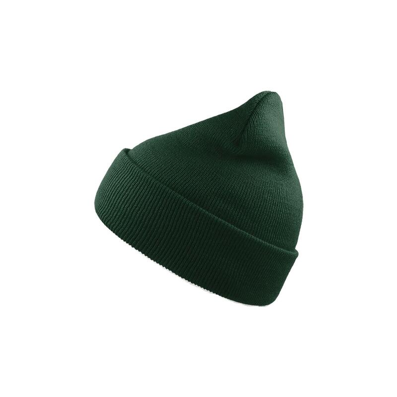Wind Double Skin Beanie With Turn Up (Green)