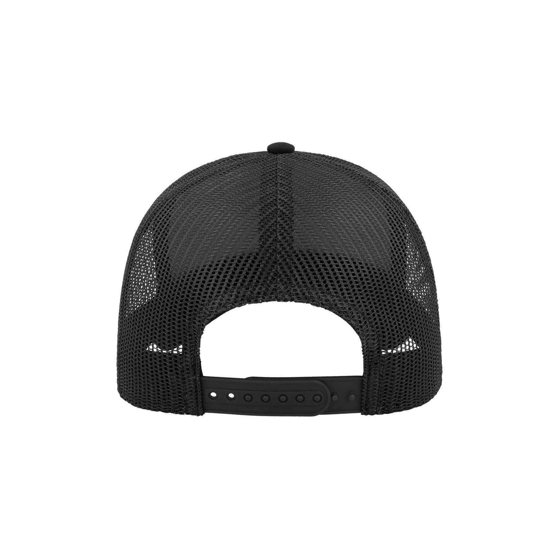 Rapper Cotton 5 Panel Trucker Cap (Black/Black) 2/4