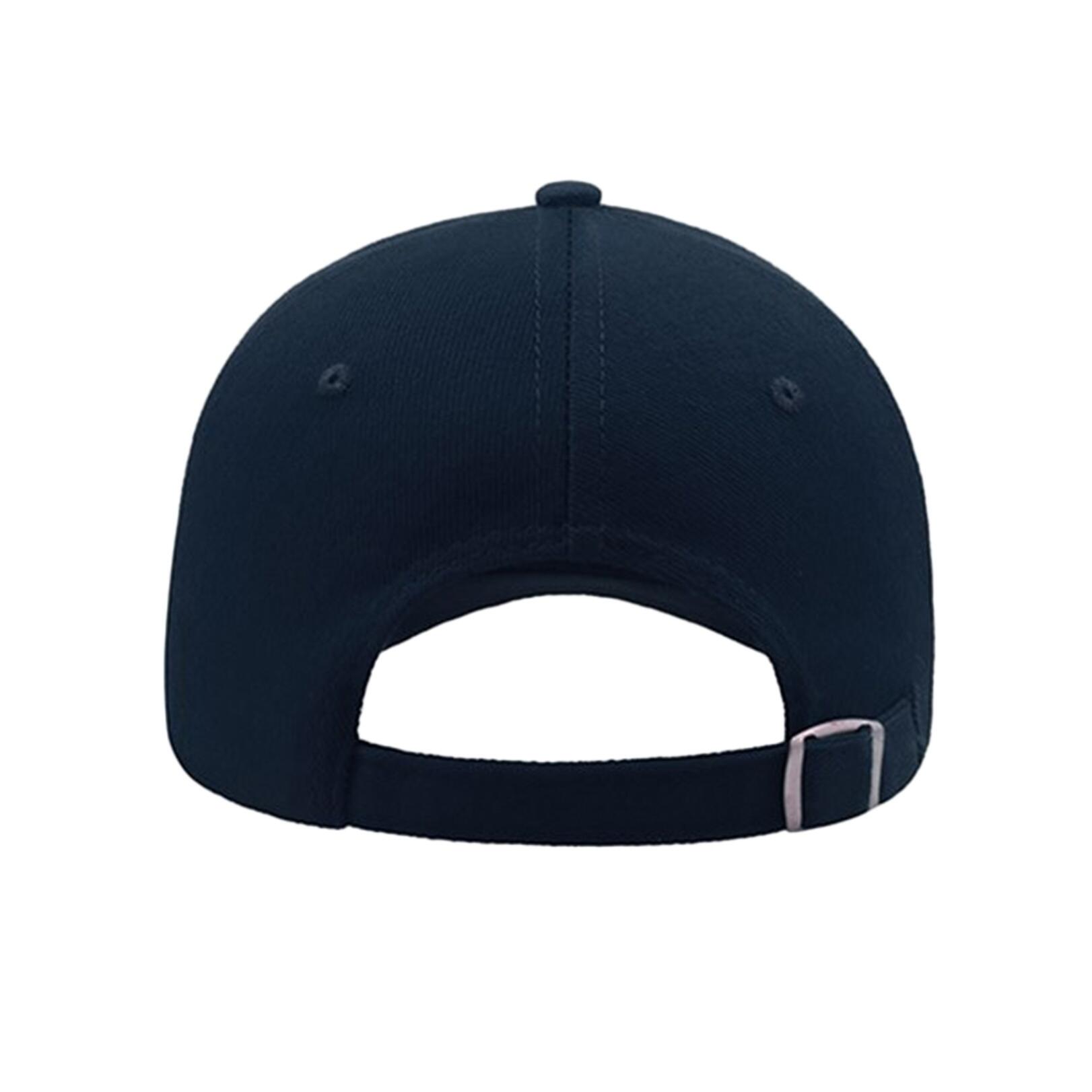 Liberty Five Buckle Heavy Brush Cotton 5 Panel Cap (Navy) 2/4