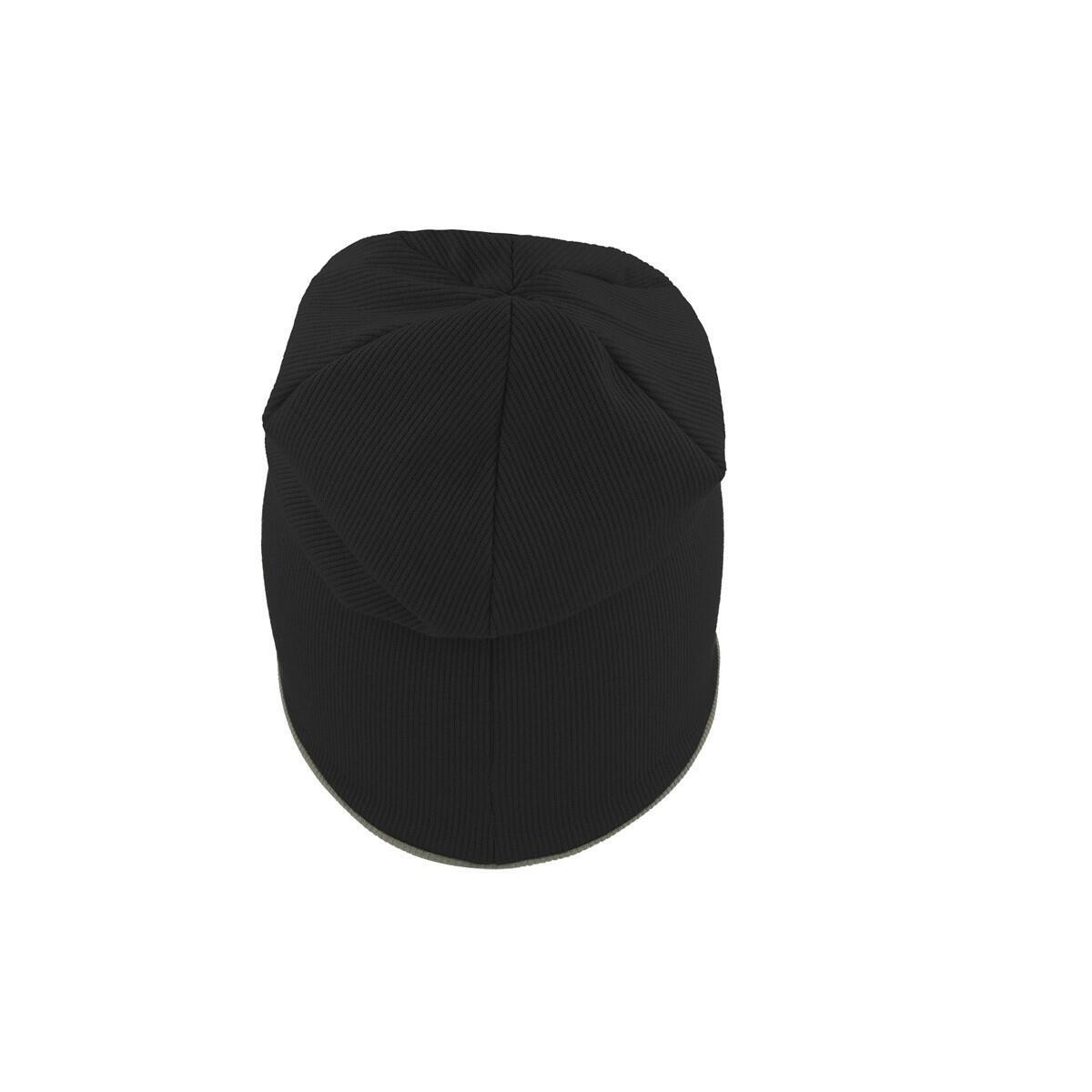 Extreme Reversible Jersey Slouch Beanie (Black/Grey) 3/4